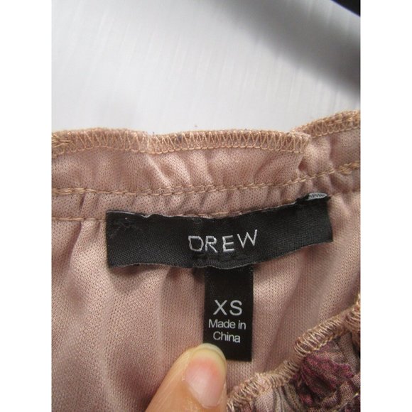 Drew Dress XS A-Line Pullover Cut Out Tiered Ruffled Floral Boho - Picture 7 of 9